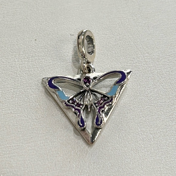 RETIRED Pandora Me Butterfly Medallion. - Picture 1 of 4